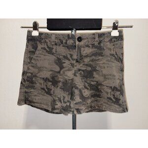 Maurices Urban Camo Shorts Womens 7/8 Denim 32X4 Stretch Casual Summer